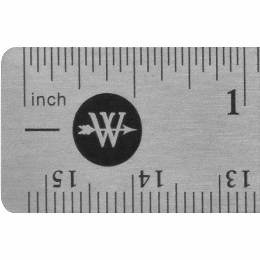 Westcott Stainless Steel Rulers - 6" Length x 0.8" Width - 1/16, 1/32 Graduations - Metric, Imperial Measuring System - Stainless Steel - Stainless Steel - 1 Each
