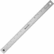 Westcott Stainless Steel Rulers - 15" Length x 1" Width - 1/16, 1/32 Graduations - Metric, Imperial Measuring System - Stainless Steel - Stainless Steel - 1 Each