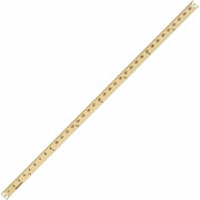 36" Length x 1" Width - 1/8 Graduations - Imperial Measuring System - Wood - Blue - 1 Each