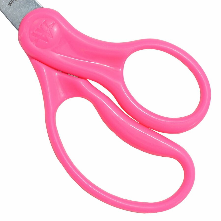 Westcott 5" Kids Pointed Tip Scissors - 1.75" Cutting Length - 5" Overall Length - Straight-left/right - Stainless Steel - Pointed Tip - Assorted - 12 / Pack