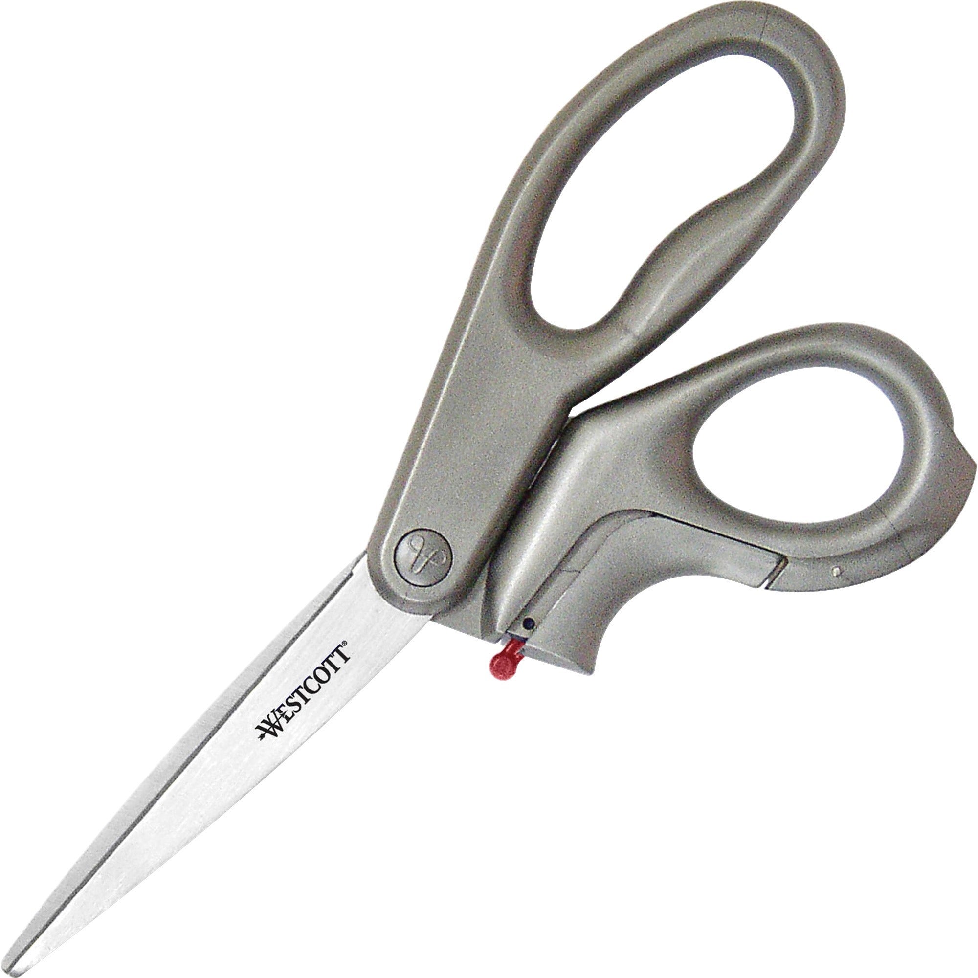 3" Cutting Length - 8" Overall Length - Straight-left/right - Stainless Steel - Pointed Tip - Silver - 1 Each