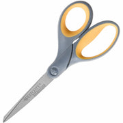 3" Cutting Length - 7" Overall Length - Straight-left/right - Titanium - Straight Tip - Gray/Yellow - 1 Each