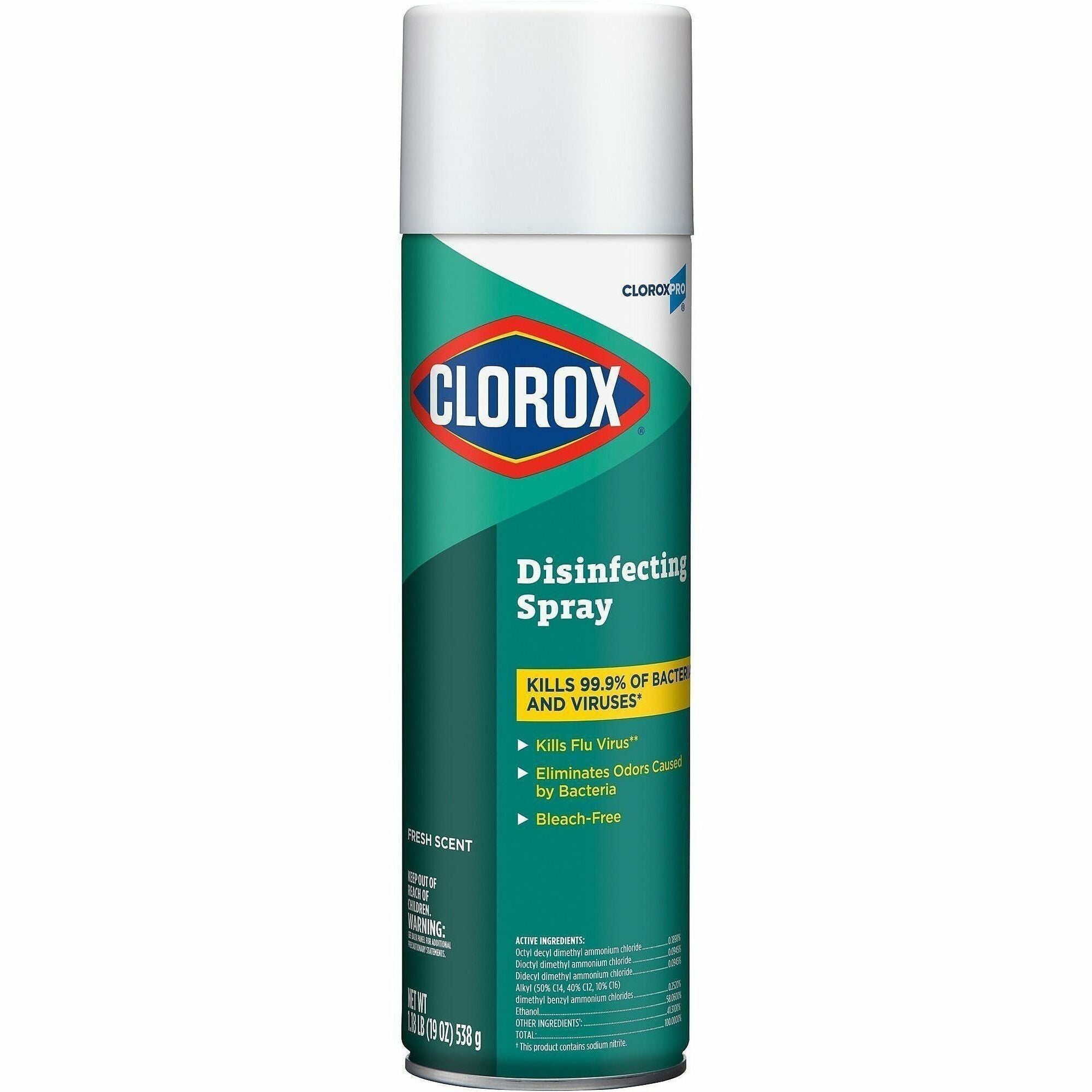 CloroxPro™ Disinfecting Spray - Spray - 19 fl oz (0.6 quart) - Fresh Scent - Pleasant Scent, Disinfectant - 1 Each