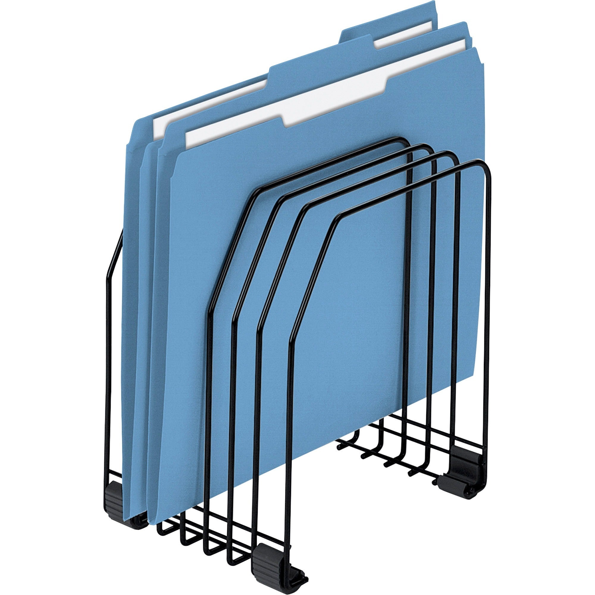 7 Compartment(s) - 8.25" Height x 7.38" Width x 5.88" Depth - Desktop - Black - Steel - 1 Each