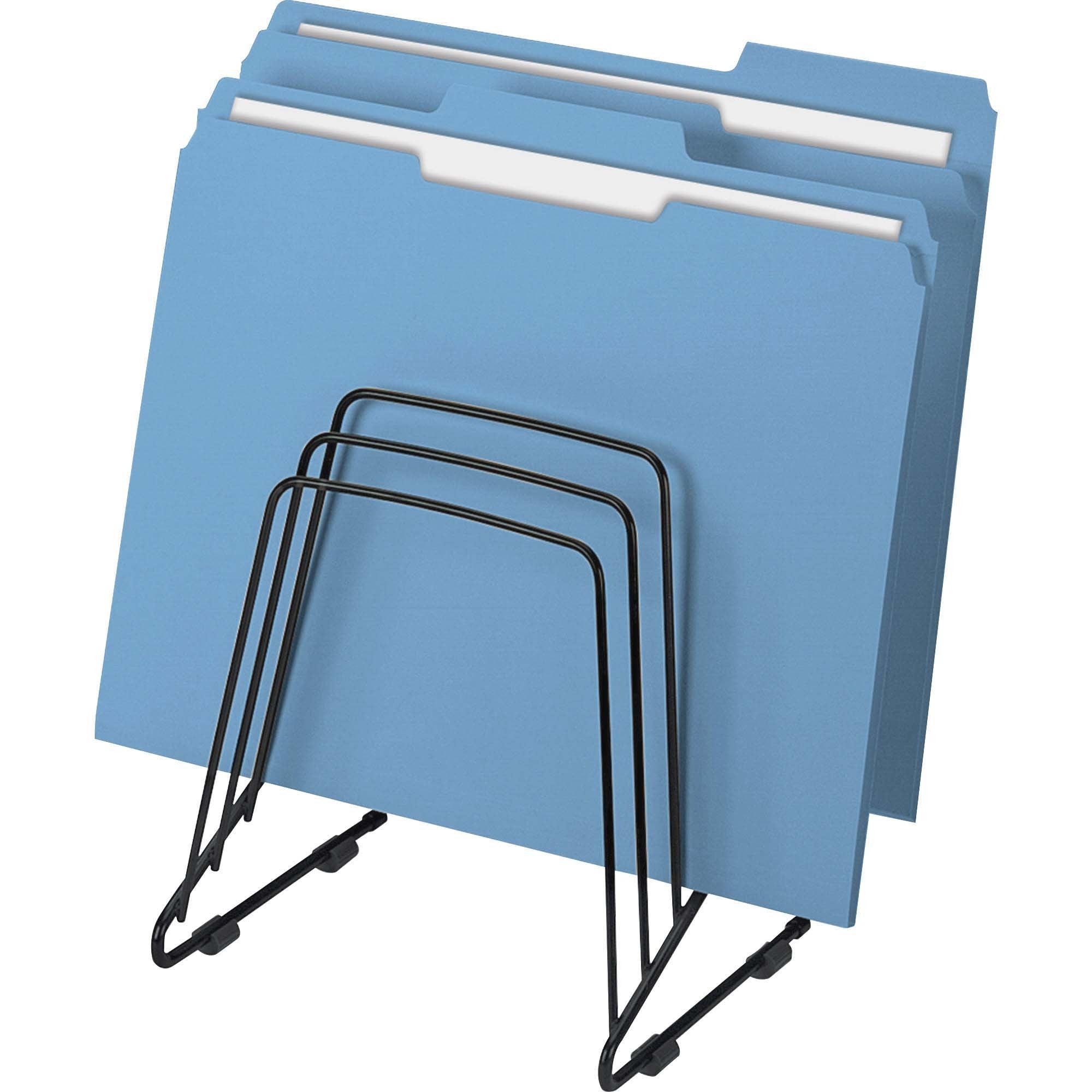 5 Compartment(s) - 8.25" Height x 7.25" Width x 6" Depth - Desktop - Black - Steel - 1 Each