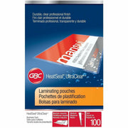 Laminating Pouch/Sheet Size: 2.18" Width x 3.68" Length x 7 mil Thickness - for Business Card - Clear - 100 / Box