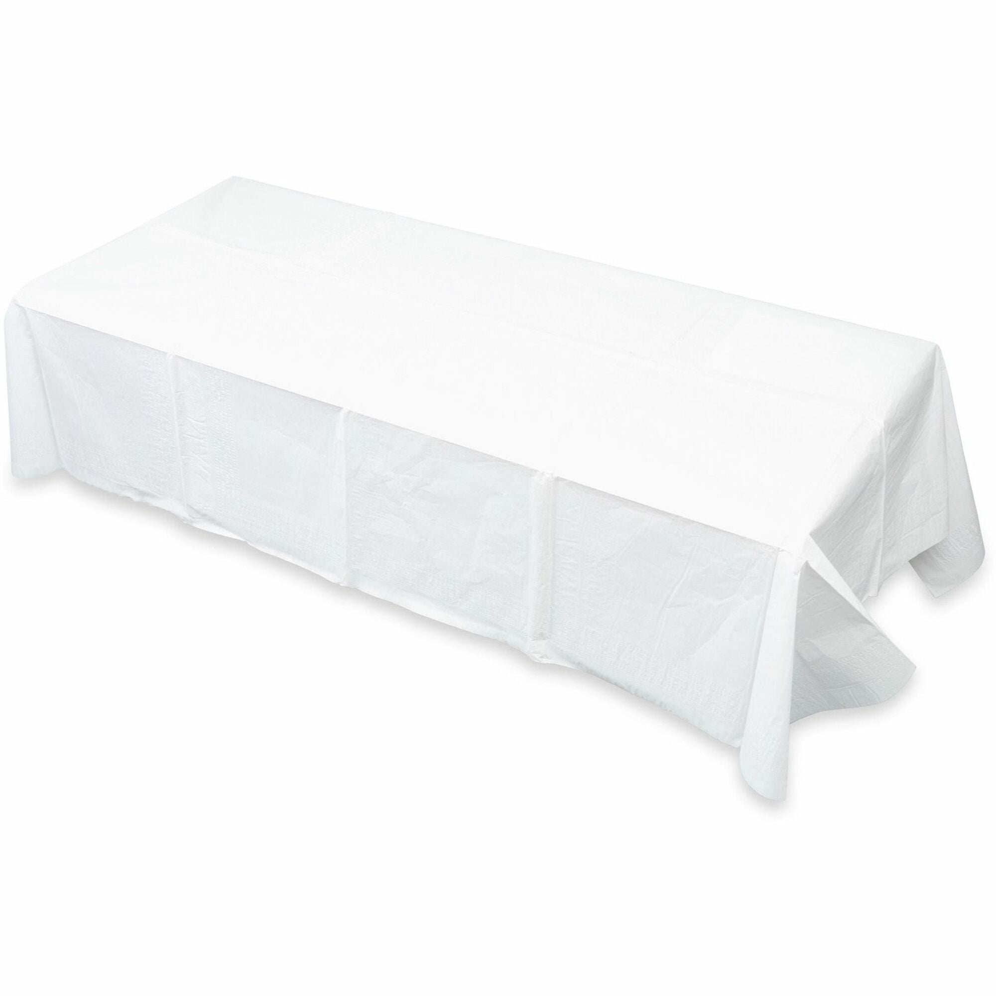108" Length x 54" Width - Paper - White - 20 / Carton