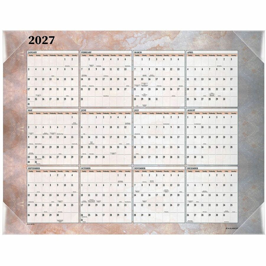 At-A-Glance Marbled Desk Pad
