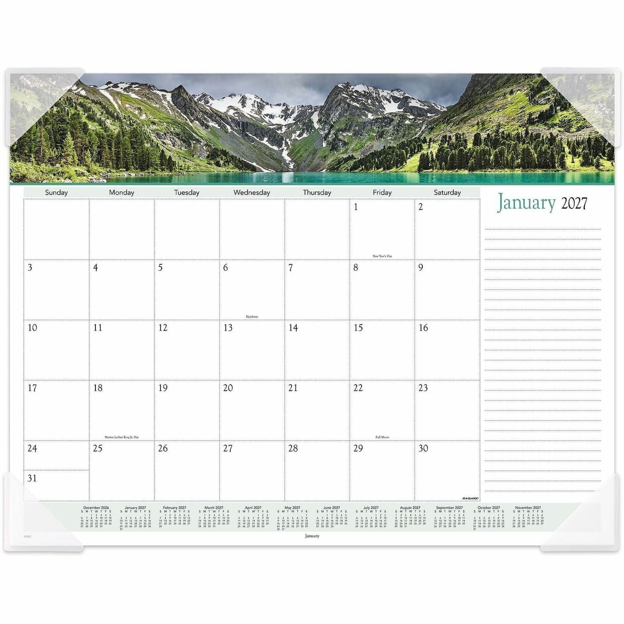At-A-Glance Panoramic Landscape Desk Pad