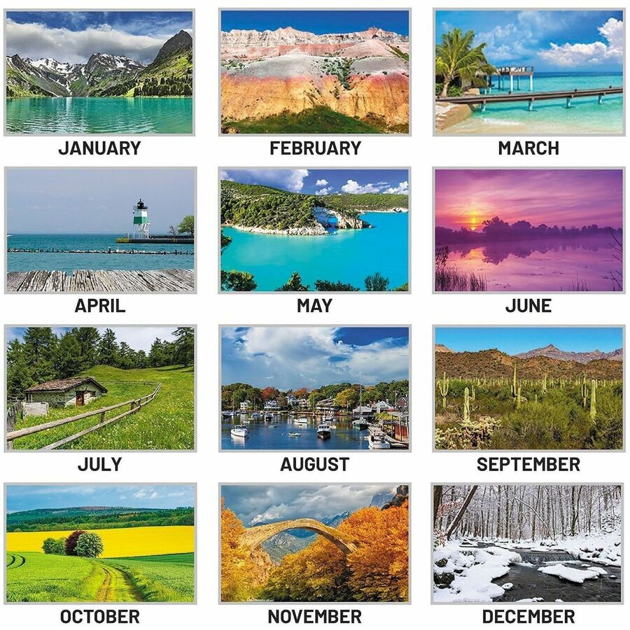 At-A-Glance Panoramic Landscape Desk Pad