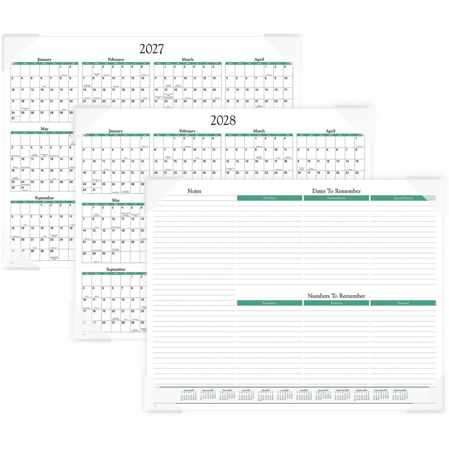 At-A-Glance Panoramic Landscape Desk Pad