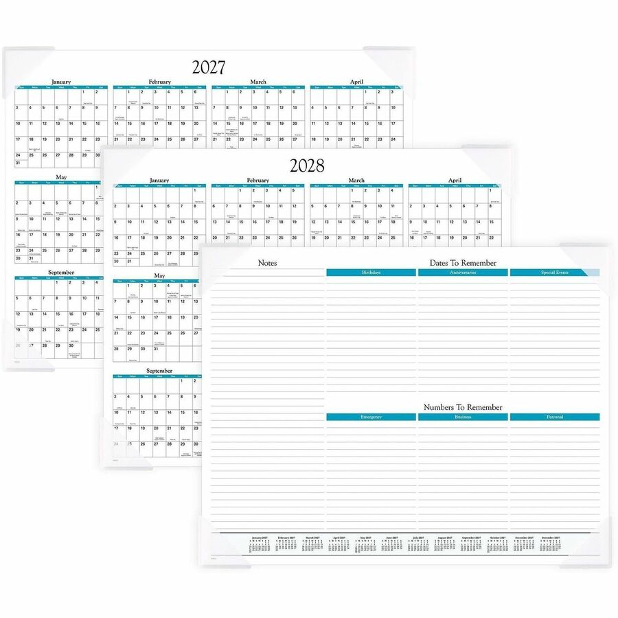 At-A-Glance Panoramic Seascape Desk Pad
