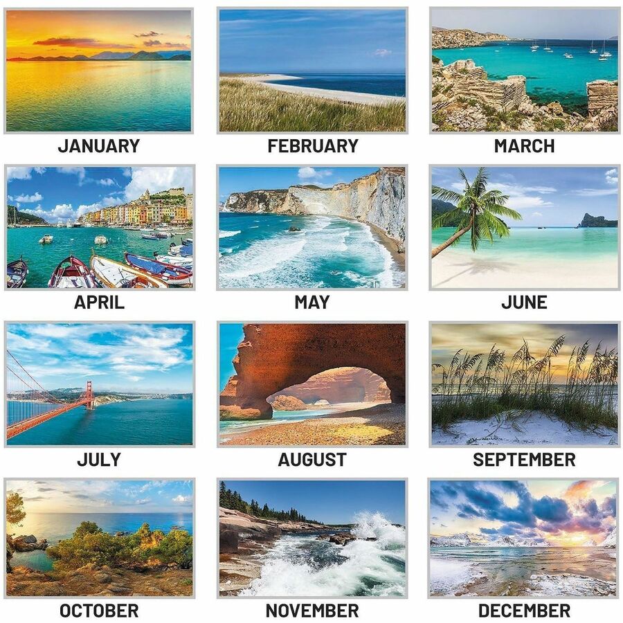 At-A-Glance Panoramic Seascape Desk Pad