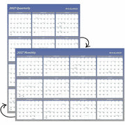 At-A-Glance Vertical Horizontal Reversible Erasable Wall Calendar, Extra Large, 12 Month, January 2026-December 2026, 48" x 32", White/Blue, Laminate, 1 Each