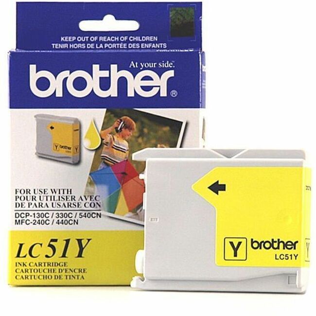 Brother Innobella LC51Y Original Inkjet Ink Cartridge - Yellow - 1 Each