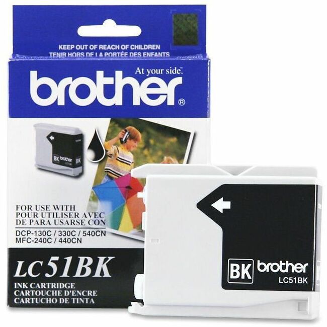 Brother Innobella LC51BK Original Inkjet Ink Cartridge - Black - 1 Each