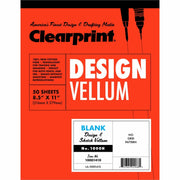 50 Sheets - Plain - 16 lb Basis Weight - Letter - 8 1/2" x 11" Sheet Size - White Paper - Paper Cover - Acid-free, Archival - 1 Pad