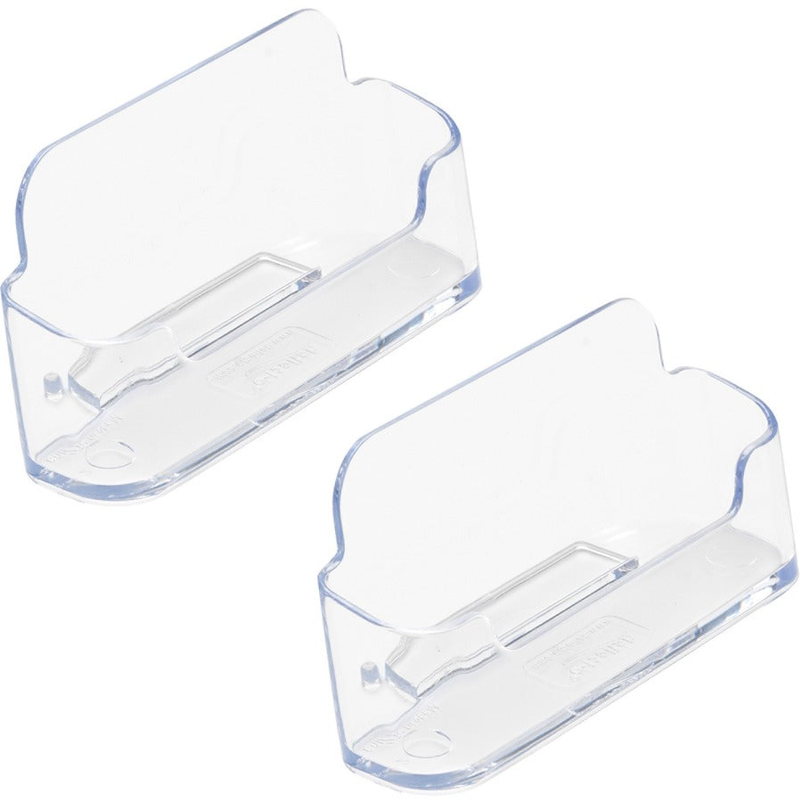 1.8" Height x 3.9" Width x 1.4" Depth - Plastic - Clear - 2 / Pack