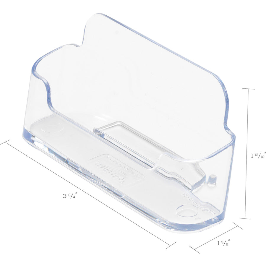 1.8" Height x 3.9" Width x 1.4" Depth - Plastic - Clear - 2 / Pack