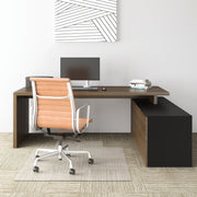 Carpeted Floor - 48" Length x 36" Width - Lip Size 12" Length x 20" Width - Vinyl - Clear - 1 Each