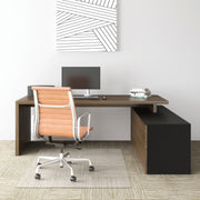 Deflecto EconoMat for Carpet - Carpeted Floor - 60" Length x 46" Width - Vinyl - Clear - 1 Each