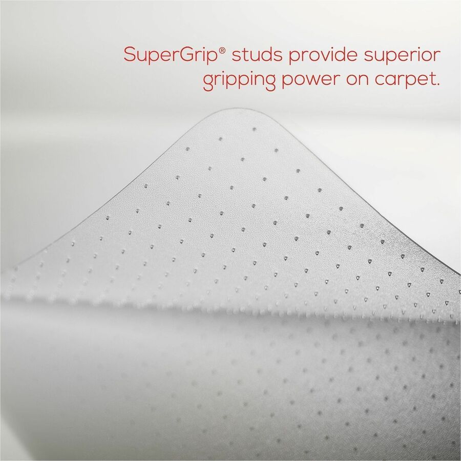 Deflecto EconoMat for Carpet - Carpeted Floor - 60" Length x 46" Width - Vinyl - Clear - 1 Each