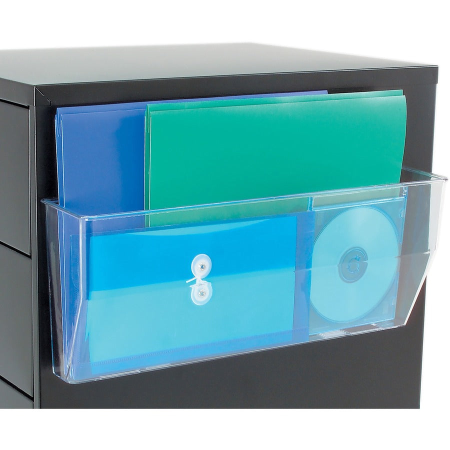 Deflecto Magnetic DocuPocket - 1 Compartment(s) - 6.37" Height x 15" Width x 3" Depth - Clear - Plastic - 1 Each