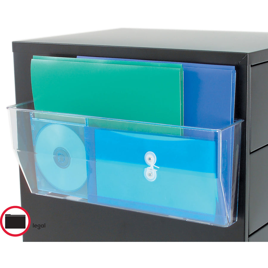 Deflecto Magnetic DocuPocket - 1 Compartment(s) - 6.37" Height x 15" Width x 3" Depth - Clear - Plastic - 1 Each