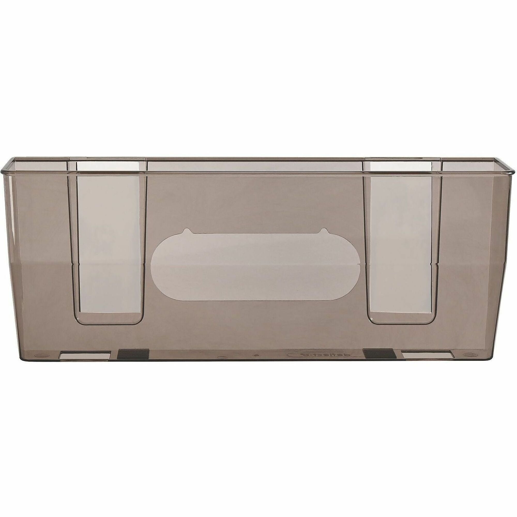 Deflecto Magnetic DocuPocket - 1 Compartment(s) - 6.37" Height x 15" Width x 3" Depth - Smoke - Plastic - 1 Each