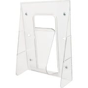 1 Pocket(s) - 11.75" Height x 9.12" Width x 2.75" Depth - Desktop - Clear - Plastic - 1 Each