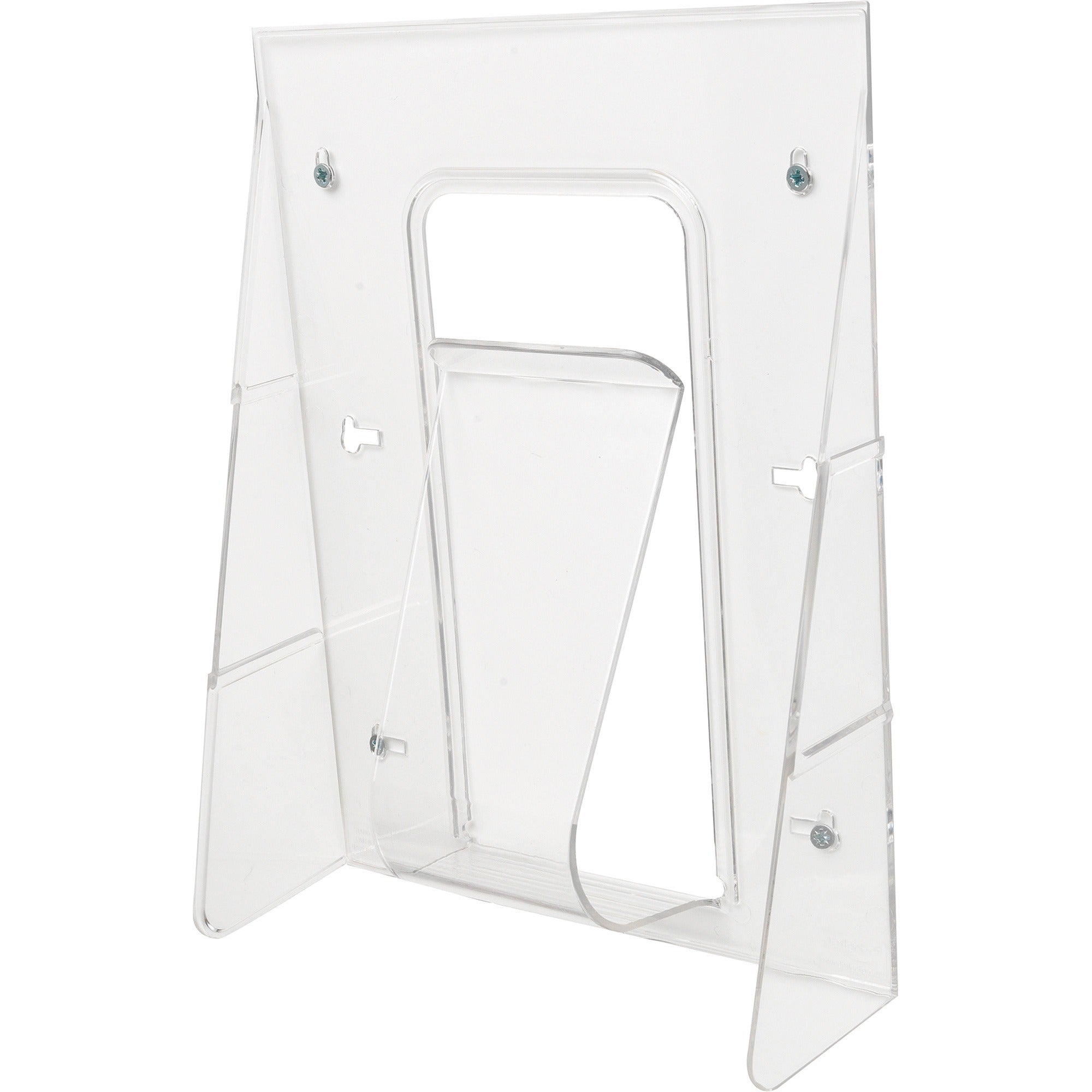 1 Pocket(s) - 11.75" Height x 9.12" Width x 2.75" Depth - Desktop - Clear - Plastic - 1 Each