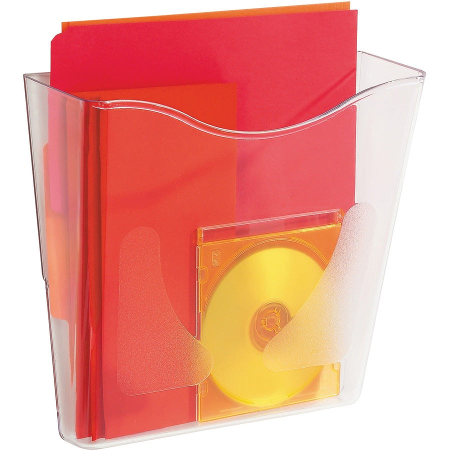 Deflecto Euro-Style DocuPocket - 1 Pocket(s) - 10" Height x 10.87" Width x 10.25" Depth - Clear - Plastic - 1 Each