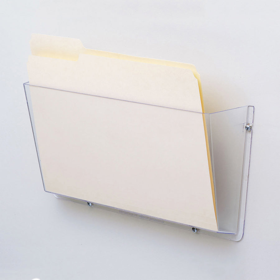 Deflecto Unbreakable DocuPocket - 1 Pocket(s) - 1 Compartment(s) - 6.50" Height x 14.50" Width x 3" Depth - Unbreakable - Clear - Plastic - 1 Each