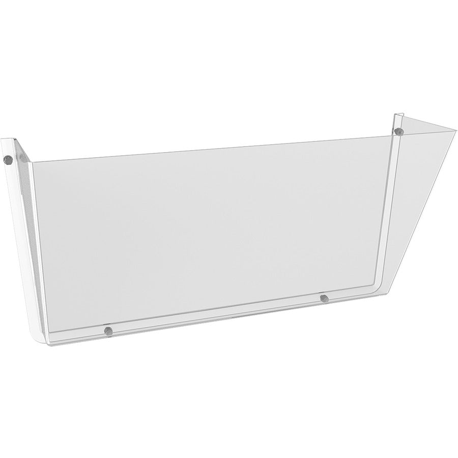 Deflecto Unbreakable DocuPocket - 1 Pocket(s) - 1 Compartment(s) - 6.50" Height x 14.50" Width x 3" Depth - Unbreakable - Clear - Plastic - 1 Each