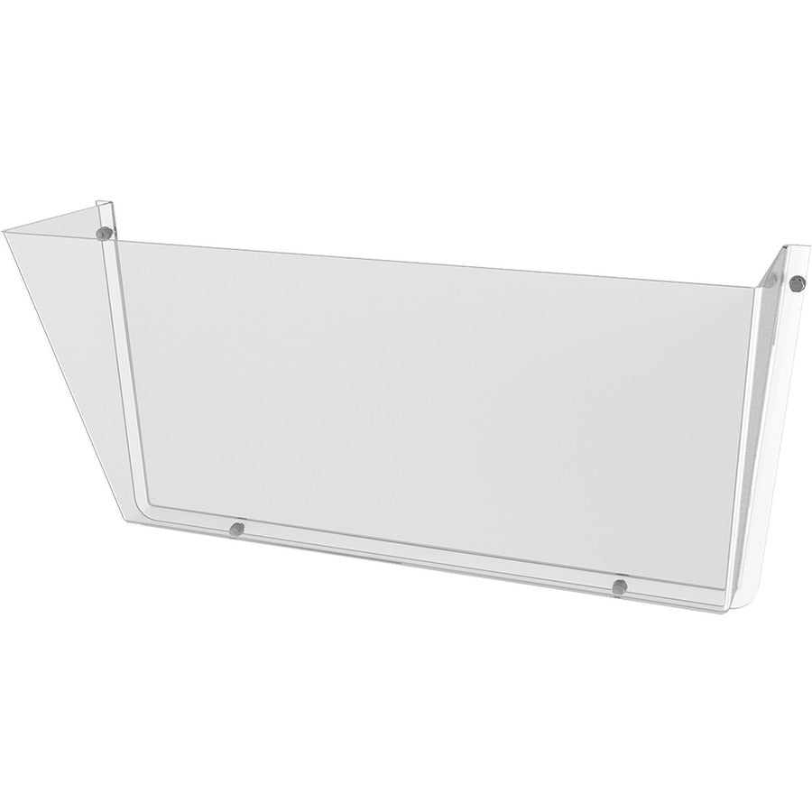 Deflecto Unbreakable DocuPocket - 1 Pocket(s) - 1 Compartment(s) - 6.50" Height x 14.50" Width x 3" Depth - Unbreakable - Clear - Plastic - 1 Each
