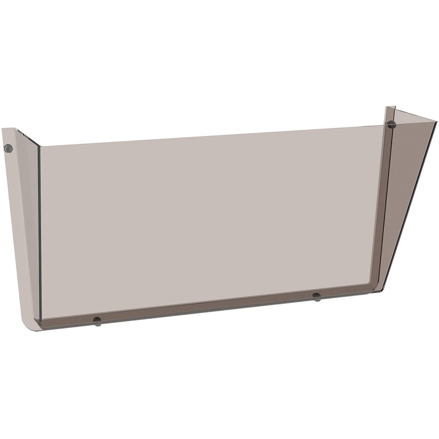 Deflecto Unbreakable DocuPocket - 1 Compartment(s) - 6.50" Height x 14.50" Width x 3" Depth - Unbreakable - Smoke - Plastic - 1 Each