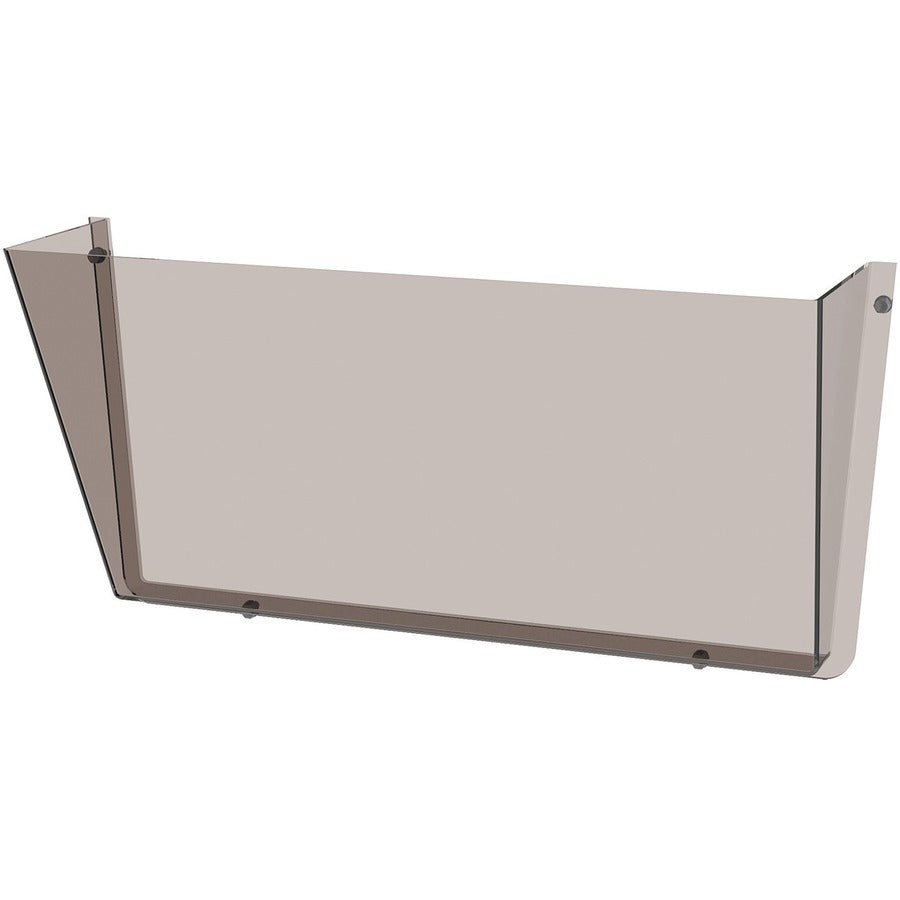 Deflecto Unbreakable DocuPocket - 1 Compartment(s) - 6.50" Height x 14.50" Width x 3" Depth - Unbreakable - Smoke - Plastic - 1 Each