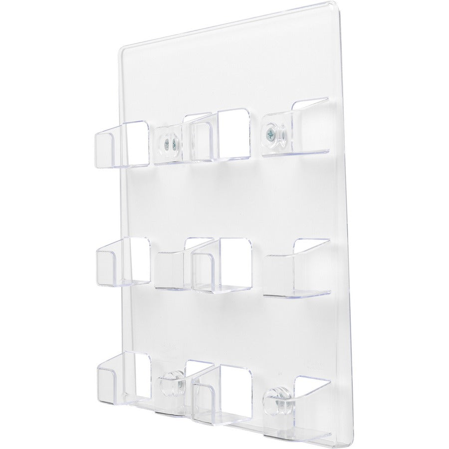 Deflecto Business Card Holder - 9.8" Height x 8.5" Width x 1.8" Depth - Acrylic - Clear - 1 Each