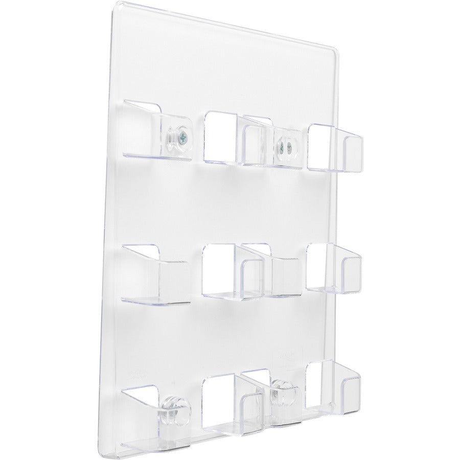 Deflecto Business Card Holder - 9.8" Height x 8.5" Width x 1.8" Depth - Acrylic - Clear - 1 Each