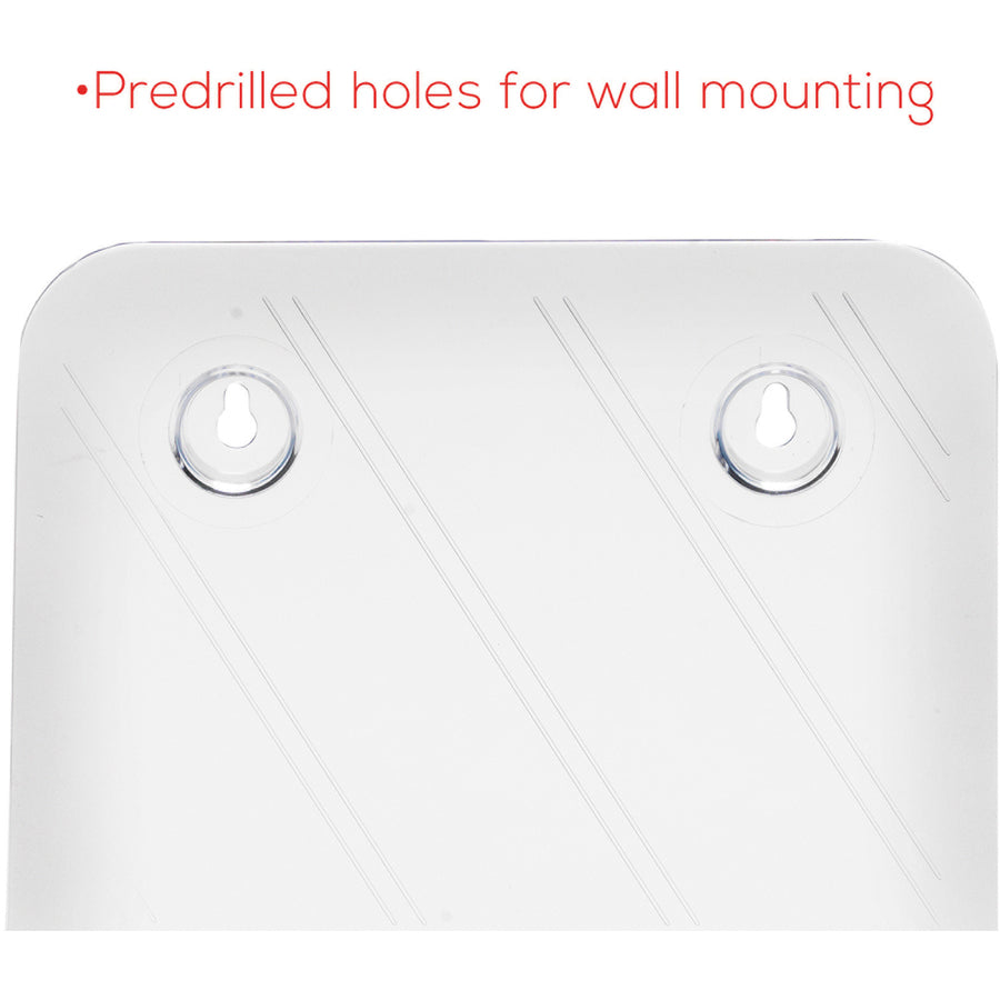Deflecto Single Compartment DocuHolder - 1 Pocket(s) - 10.75" Height x 9.25" Width x 3.75" Depth - Desktop - Magazine Size - Clear - Plastic - 1 Each