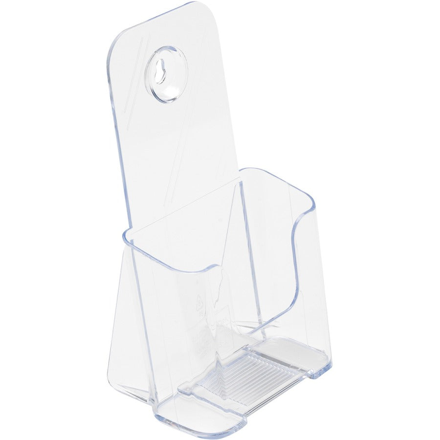 Deflecto Single Compartment DocuHolder - 1 Pocket(s) - 7.75" Height x 4.38" Width x 3.25" Depth - Desktop - Clear - Plastic - 1 Each
