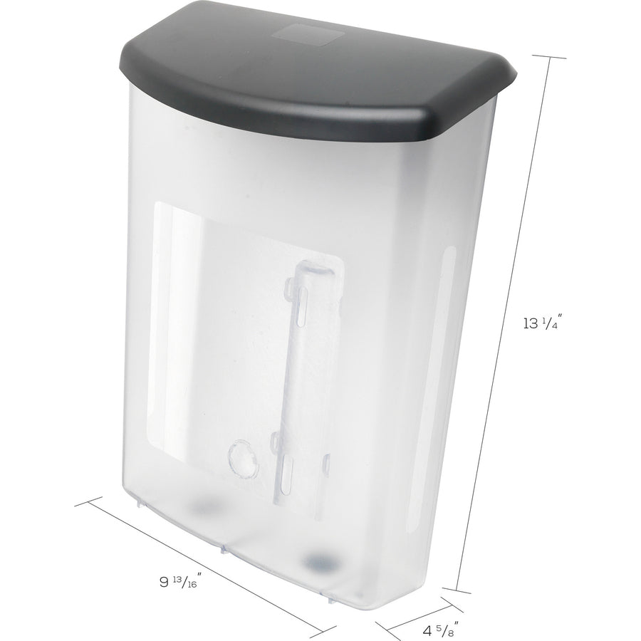 13.12" Height x 10" Width x 4.50" Depth - Break Resistant, Water Proof - Gray - Plastic - 1 Each