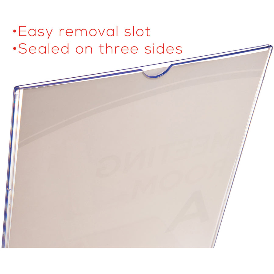 11" Width x 8.5" Height - Rectangular Shape - Plastic - Clear - 1 Each