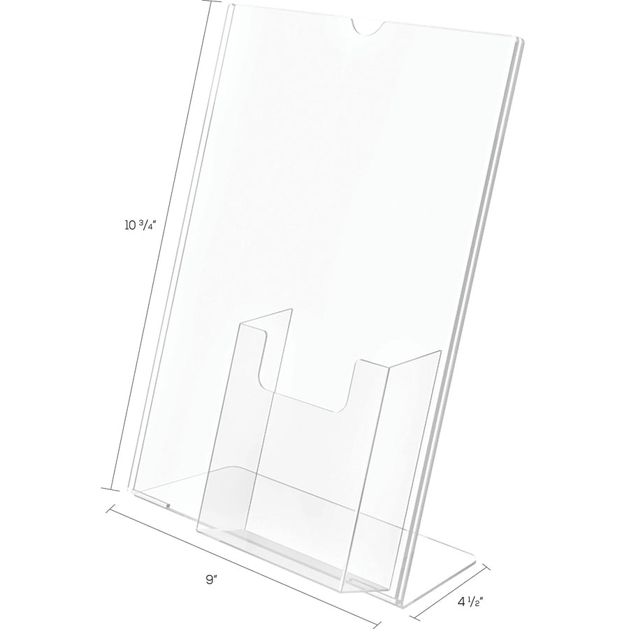 11" Width x 8.5" Height - Rectangular Shape - Plastic - Clear - 1 Each
