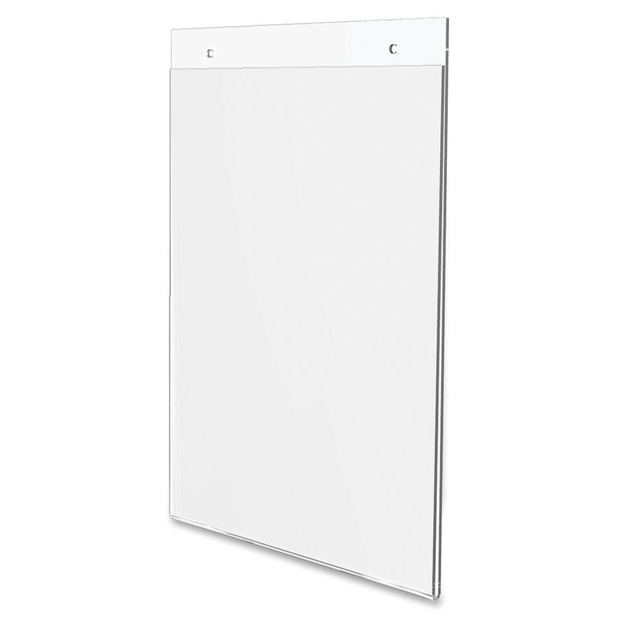 8.5" Width x 11" Height - Wall Mountable - Plastic - Clear - 1 Each