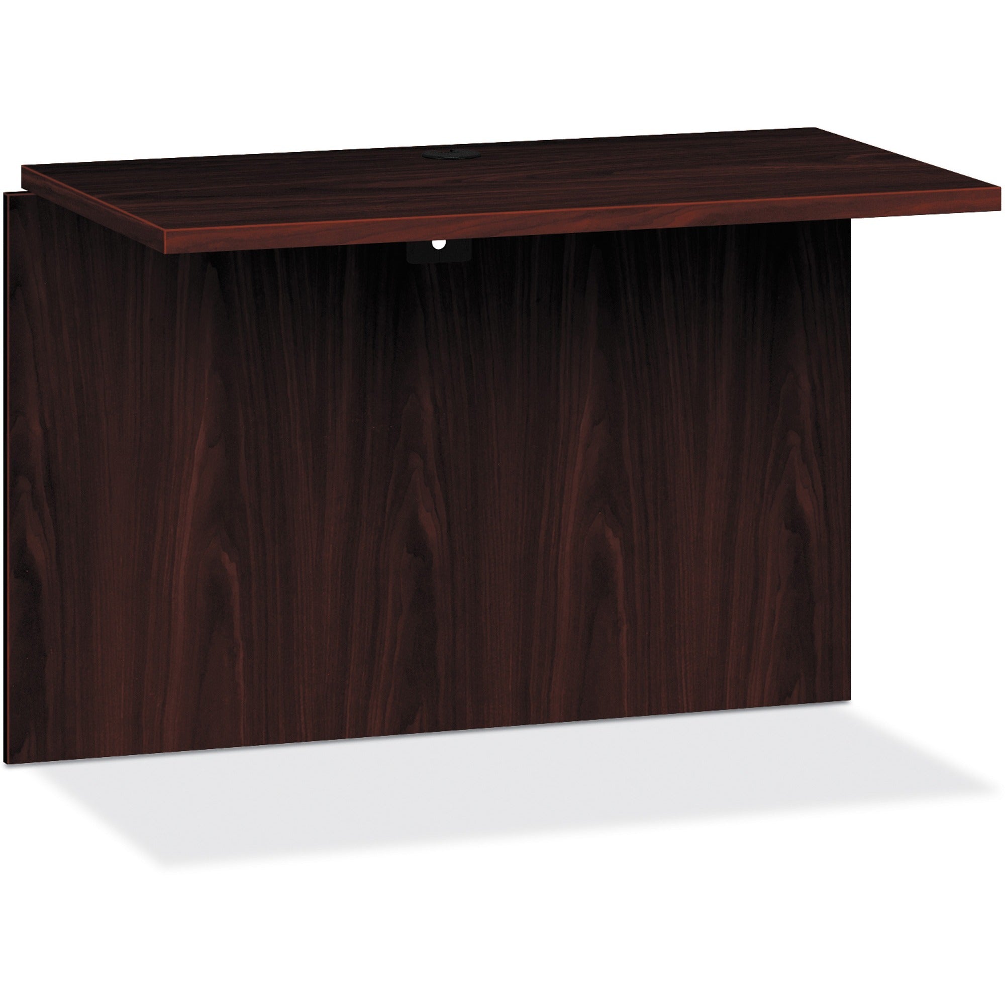 HON 10500 Series Bridge - 29.5" Height x 42" Width x 24" Depth - Square Edge - Finish: Laminate, Mahogany - Scratch Resistant, Stain Resistant - For Office - 1 Each