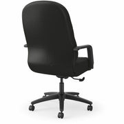 Black Seat Color - Leather Seat Material - Fiber Back Material - Black Frame Color - Steel Frame Material - 5-star Base - Black - 1 Each
