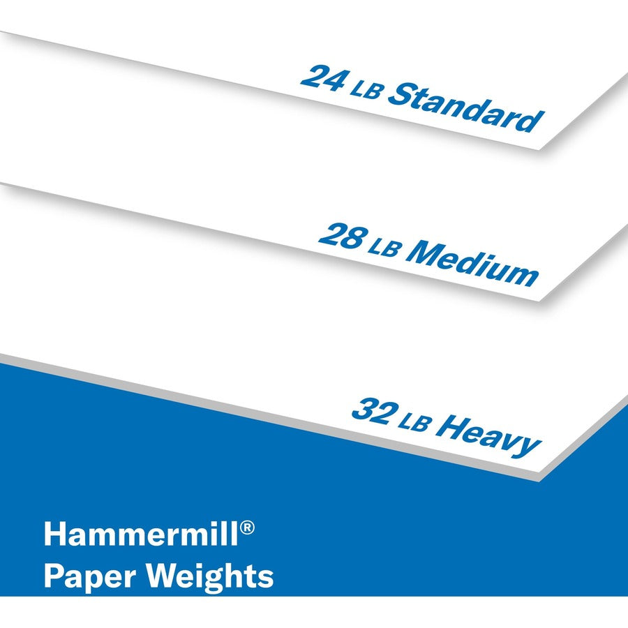Hammermill Premium Color Copy Paper - White - 100 Brightness - Letter - 8 1/2" x 11" - 28 lb Basis Weight - White - 500 Sheets per Ream - 5 / Carton
