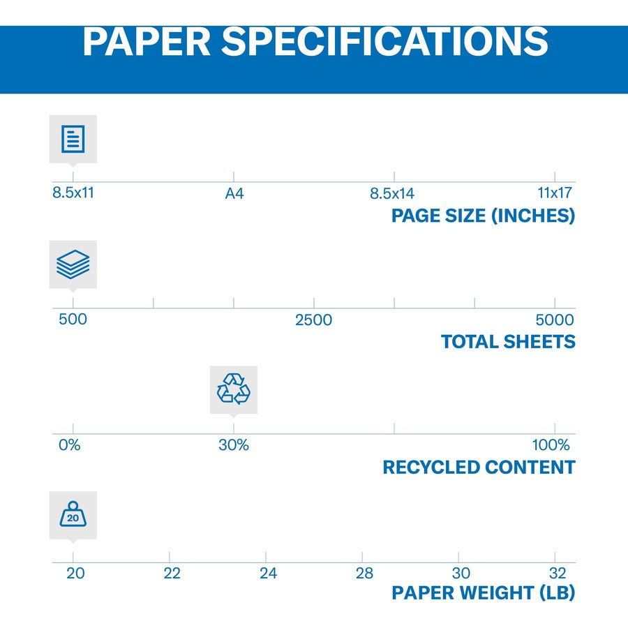 Hammermill Colors Recycled Copy Paper - Salmon - Letter - 8 1/2" x 11" - 20 lb Basis Weight - Smooth - Sustainable Forestry Initiative (SFI) - Acid-free, Archival-safe, Jam-free - Salmon - 500 / Ream