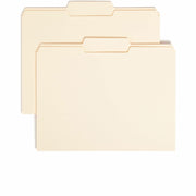 Smead 1/3 Tab Cut Letter Recycled Top Tab File Folder - 8 1/2" x 11" - 3/4" Expansion - Top Tab Location - Center Tab Position - 11 pt. - 1 Plys - Manila - 10% Recycled - 100 / Box